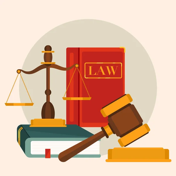 Düz Avukatlar Günü Illüstrasyon Vektörü Illüstrasyonu — Stok Vektör