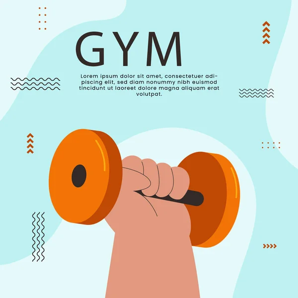 Flat Gym Exercise Posts Set Vector Illustration — Vector de stock