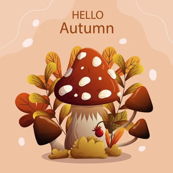 Gradient Illustration Autumn Celebration Vector Illustration — Stock Vector
