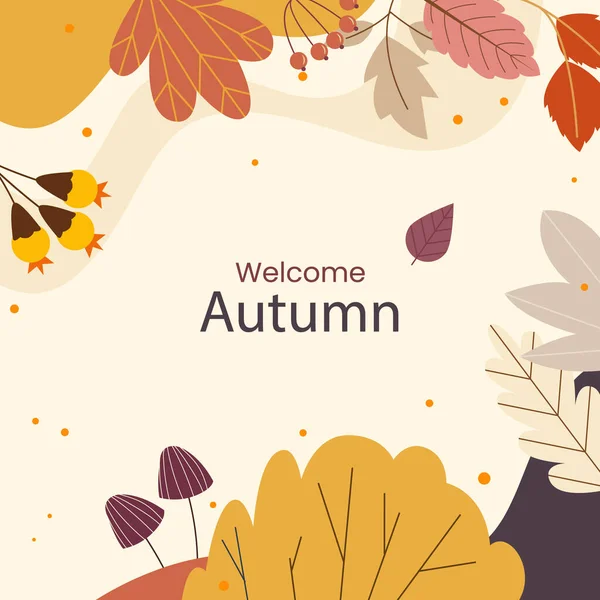 Flat Illustration Autumn Celebration Vector Illustration — Stockvektor