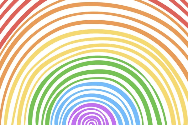 Hand Drawn Rainbow Background Design Vector Illustration — Image vectorielle