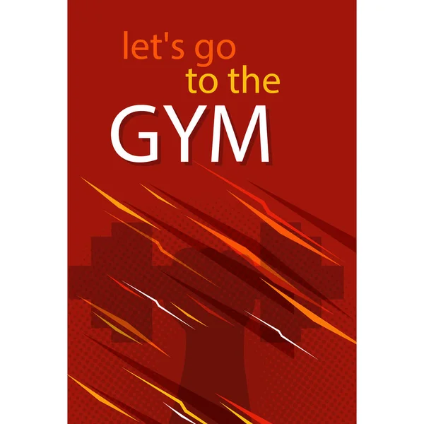 Flat Design Gym Fitness Posts Template Vector Illustration — ストックベクタ