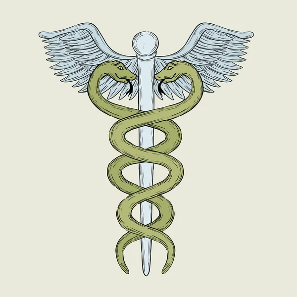 Hand Drawn Medical Pharmacy Symbol Vector Illustration — Stok Vektör