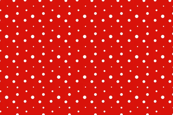 Flat Design Red Polka Dot Background Vector Illustration — Vector de stock