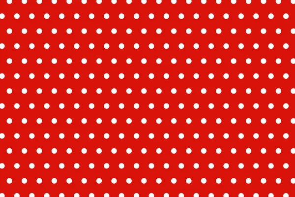 Flat Design Red Polka Dot Background Vector Illustration — Vetor de Stock