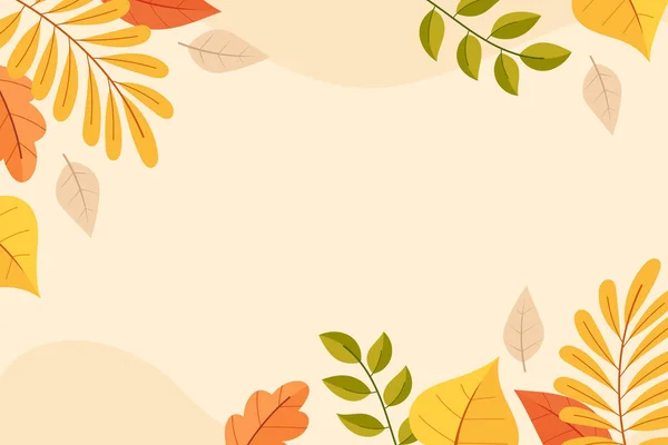 Flat Background Autumn Celebration Vector Illustration — Vetor de Stock