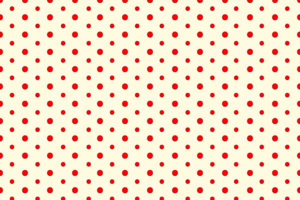 Flat Design Red Polka Dot Background Vector Illustration — Stok Vektör