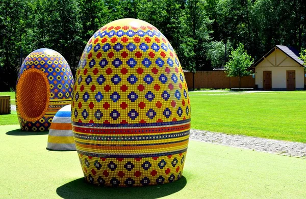 stock image Easter eggs at the ostrich farm in Yasnogorodka