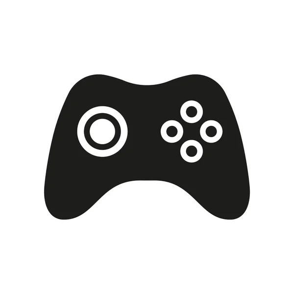 Joypad Game Controller Für Videospiel Glyph Piktogramm Joystick Für Spielkonsole — Stockvektor