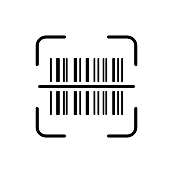 Digitalizar Código Barras Etiqueta Ícone Linha Barcode Tag Scanner Pictograma — Vetor de Stock