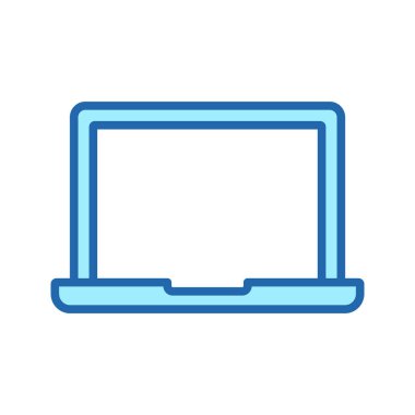 Laptop Renk Çizgisi Simgesi. Elektronik Taşınabilir Bilgisayar Lineer Pictogram. Dijital Monitör Ana Hattı Sembolü ile Not Defteri Aç. Çevrimiçi Teknoloji Ekipmanı. Düzenlenebilir Vuruş. İzole Vektör İllüstrasyonu.