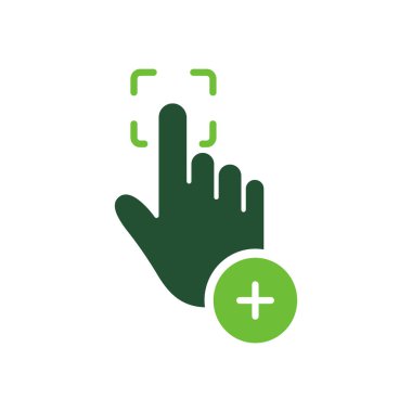 Siluet Simgesine erişmek için parmak izi parolasını tara. Smartphone Renkli Piktograma Dokunmatik Kimlik Ekle. Tarayıcı İnsan Parmak İzi Tanımlama Simgesi. Kabul edilen başparmak izi. İzole Vektör İllüstrasyonu.