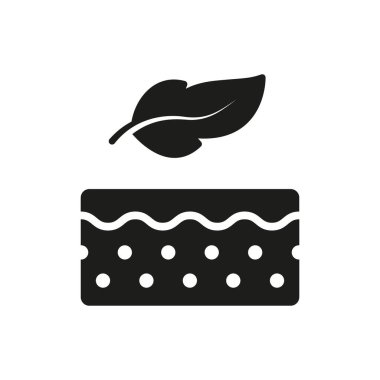 Soft Skin Silhouette Icon. Dermatology Beauty Skincare Product Icon. Cosmetic for Sensitive Skin, Lightweight Feather Glyph Pictogram. Isolated Vector Illustration.