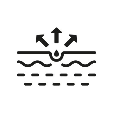 Pimple and Inflammation Sebum Silhouette Icon. Skin Acne, Blackhead, Comedo Glyph Pictogram. Deep Pustule Skin Problem Icon. Isolated Vector Illustration.