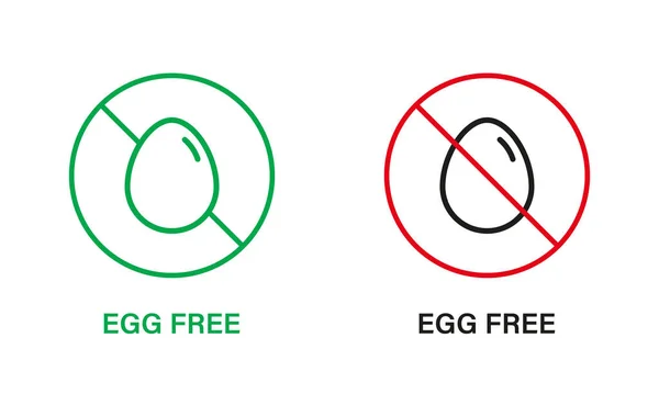 번호는 무료이다 닭고기와 계란은 서명을 중지한다 알레르기 대한민국의 천연기념물 제385 — 스톡 벡터