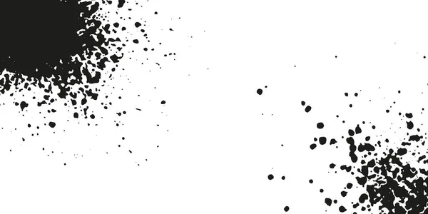 Grunge Textur Pinselkleckse Pinselspritzer Ink Splash Hintergrund Grungy Grimy Spatter — Stockvektor