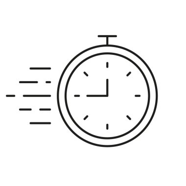 Durak İzleme Hattı Simgesi, Zaman Yönetimi ve Görev ve Etkinliklerde Verimlilik. Spor, Zindelik ve Üretim Uygulamaları için Simge Özeti. İzole Vektör İllüstrasyonu.