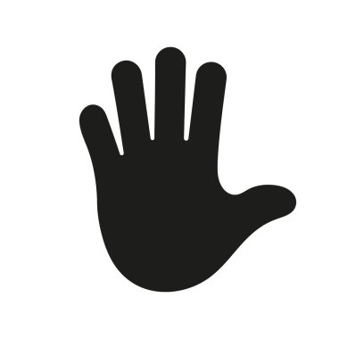 El Silueti Simgesi Avuç İçi Hareketini Gösteriyor. Katılım Simgesi El Simgesi, Gönüllü, Dur ve Oy Ver. 