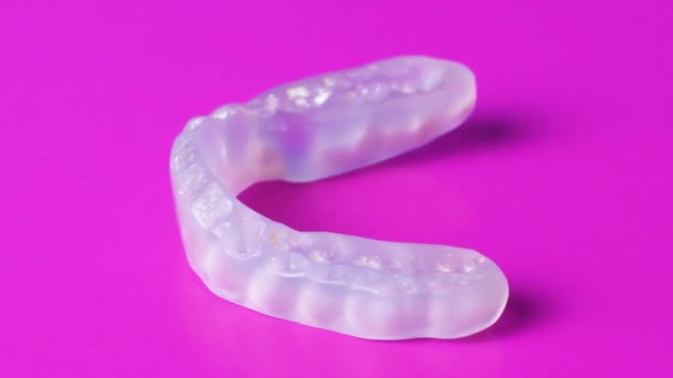 Dental Mouthguard Splint Treatment Dysfunction Temporomandibular Joints Bruxism Malocclusion Relax — 비디오