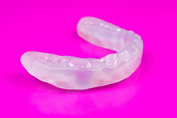 Dental Mouthguard Splint Treatment Dysfunction Temporomandibular Joints Bruxism Malocclusion Relax — Stock Photo, Image
