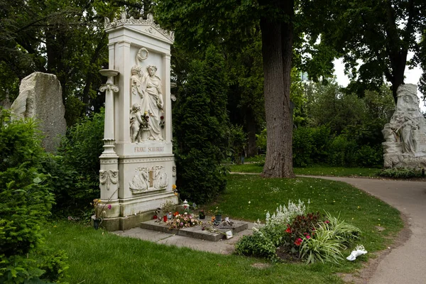 Avusturyalı Besteci Franz Schubert Merkez Mezarlığı Ndaki Mezarı Haziran 2023 — Stok fotoğraf