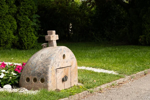 Grabsteine Auf Dem Wiener Zentralfriedhof Österreich — Stockfoto