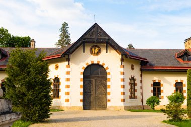 Viyana 'daki Villa Hermes Sarayı, İmparatoriçe Ahırları, Avrupa' nın güzel mimarisi.
