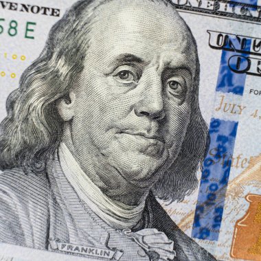 Franklin dolar başına 100 dolar makro para..