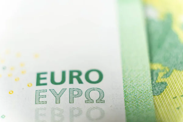 Banconote 100 Euro Macro Close Money — Foto Stock