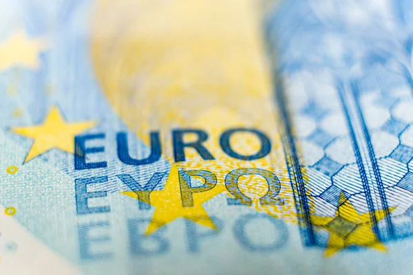 Banconote Euro Macro Close Money — Foto Stock