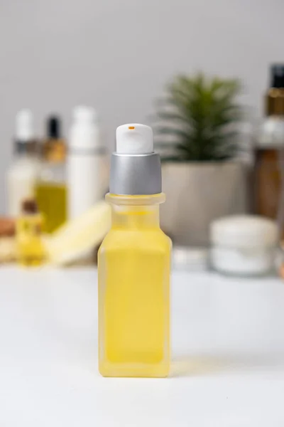 Natural oil for hair and skin care. Organic eco hair products