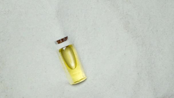 Пісок Вибухає Пляшки Ефірної Олії — стокове відео