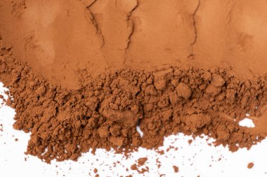 Makro Kakao Tozu, Dökülen Doku Kuru Kakao Üst Görünümü