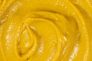 Macro Texture Mustard Sauce, Natural Traditional Spicy Mustard Sauce clipart