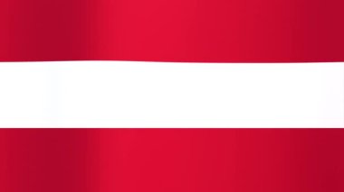 Avusturya bayrağı sallıyor. Kusursuz döngü canlandırması.