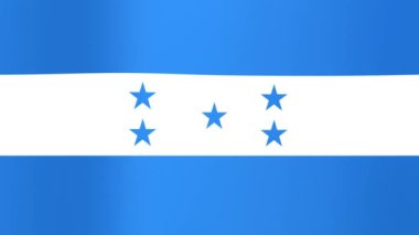 Honduras bayrağı. Kusursuz döngü canlandırması.