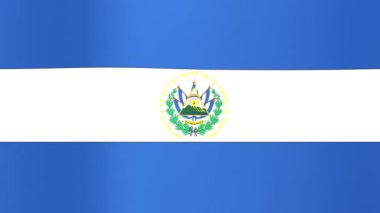 Salvador bayrağı. Kusursuz döngü canlandırması.