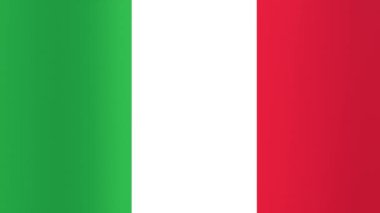 İtalya bayrağı. Kusursuz döngü canlandırması.