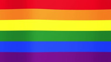 LGBT bayrağı. Kusursuz döngü canlandırması.