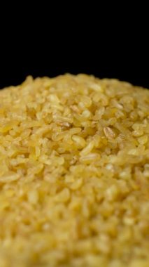 Pişmemiş bulgur Groats 'un dikey dönüşü