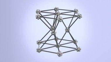 Kristal Kafes Çinko 3D Canlandırma