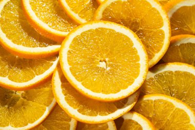 Dilimlenmiş Halkalar Taze Olmuş Turuncu Üst Görünümü