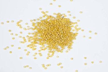 Üst görünüm makrosu üzerinde tüm darı tanecikleri.