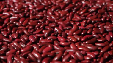 Çiğ Kırmızı Böbrek Fasulyesi Döner Makro.