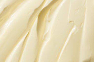 Kremalı Mayonez Doku Soyut Mutfak Arkaplanı.