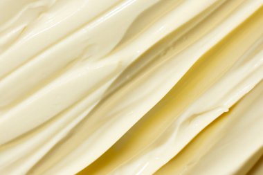 Kremalı Mayonez Doku Soyut Mutfak Arkaplanı.