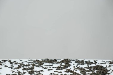 Dağınık Seylan siyah büyük yaprak çayı, metin için boşluk