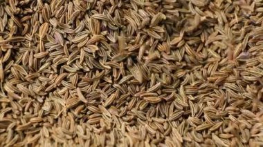 Pişirme ve Baharat Dökme Yavaş Hareketi için Organik Kimyon Tohumları.