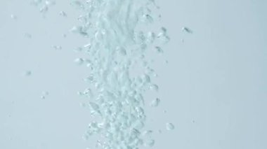 Kabarcık Suyu Akıcı Makro Yavaş Hareket.