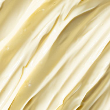 Kremalı Mayonez Doku Soyut Mutfak Arkaplanı.